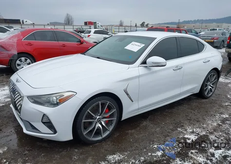 2019 Genesis G70 3.3T Advanced из США, поврежденный, VIN KMTG54LE2KU034520